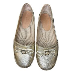 Kate Spade Gold Espadrilles size 6